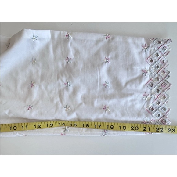 Vintage 90s Desiree Prairie Boho Cottage Core Lace Embroidered Jumpsuit Romper - Picture 12 of 16